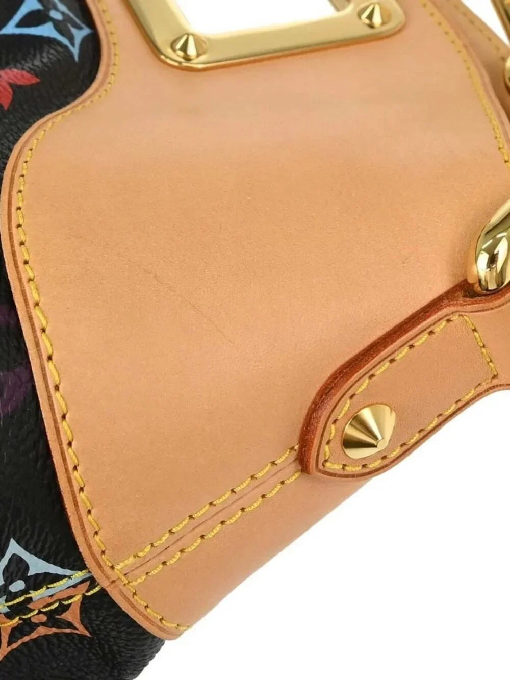 Louis Vuitton Black Multicolor Judy GM 2way Handbag M40254